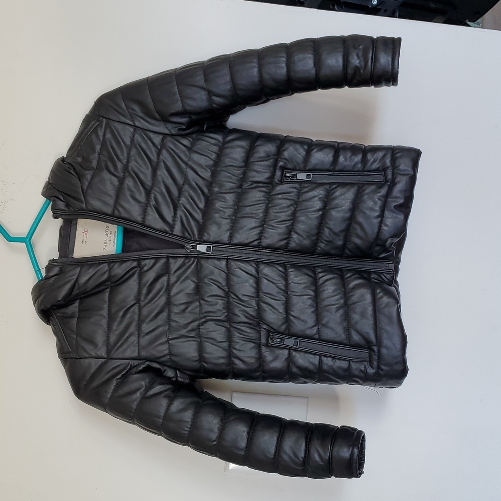 Kids Black Quilted Jacket
